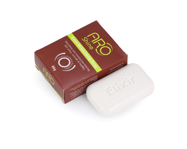 Aro Shine Olive & Almond Oil Mosturizing Soap - Deep Hydration Daily Bath Bar, 90g