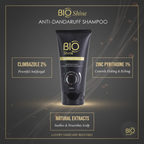 Bio Shine Anti Dandruff Shampoo | Zinc Pyrithione and Climbazole for Itchy Scalp